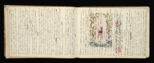 Sketchbook with manuscript notes Félix Bracquemond, Bracquemond, Félix, 1833-1914, pencil, pen, ink, and watercolor, ca. 1868