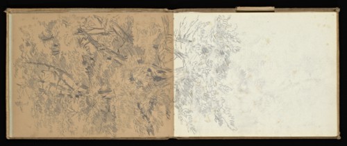 Sketchbook, Preziosi, Amadeo, 1816-1882, pencil, gray wash, white heightening, 1875, The sketchbook by Maltese artist Preziosi