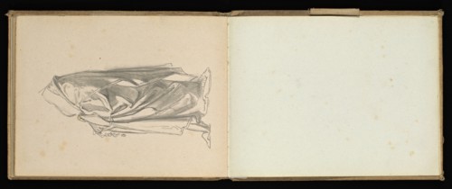 Sketchbook, Preziosi, Amadeo, 1816-1882, pencil, gray wash, white heightening, 1875, The sketchbook by Maltese artist Preziosi