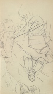 Sketchbook of Adolph Menzel, Menzel, Adolph, 1815-1905, pencil on paper, 1863, German painter