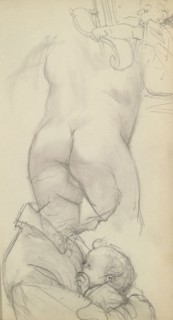 Sketchbook of Adolph Menzel, Menzel, Adolph, 1815-1905, pencil on paper, 1863, German painter