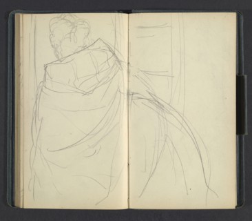 Sketchbook of Adolph Menzel, Menzel, Adolph, 1815-1905, pencil on paper, 1863, German painter