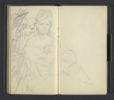 Sketchbook of Adolph Menzel, Menzel, Adolph, 1815-1905, pencil on paper, 1863, German painter