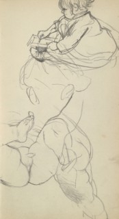 Sketchbook of Adolph Menzel, Menzel, Adolph, 1815-1905, pencil on paper, 1863, German painter