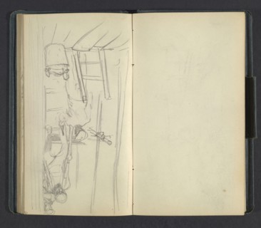 Sketchbook of Adolph Menzel, Menzel, Adolph, 1815-1905, pencil on paper, 1863, German painter