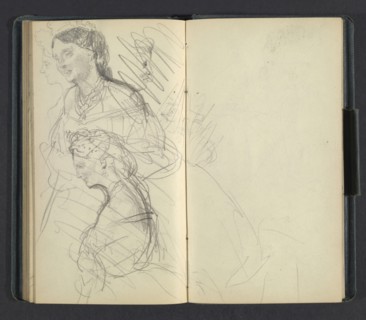 Sketchbook of Adolph Menzel, Menzel, Adolph, 1815-1905, pencil on paper, 1863, German painter
