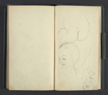 Sketchbook of Adolph Menzel, Menzel, Adolph, 1815-1905, pencil on paper, 1863, German painter