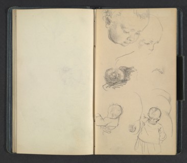 Sketchbook of Adolph Menzel, Menzel, Adolph, 1815-1905, pencil on paper, 1863, German painter