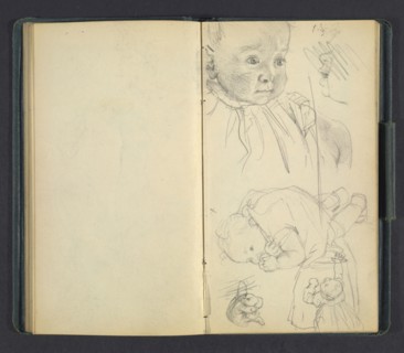 Sketchbook of Adolph Menzel, Menzel, Adolph, 1815-1905, pencil on paper, 1863, German painter