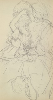 Sketchbook of Adolph Menzel, Menzel, Adolph, 1815-1905, pencil on paper, 1863, German painter