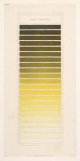 Gamme chromatique jaune, Des couleurs et de leurs applications aux arts industriels à l'aide des cercles chromatiques, Chevreul