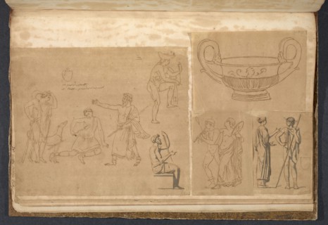 Album 11, David, Jacques-Louis, 1748-1825, pencil, charcoal, ink and wash, 1775-1785
