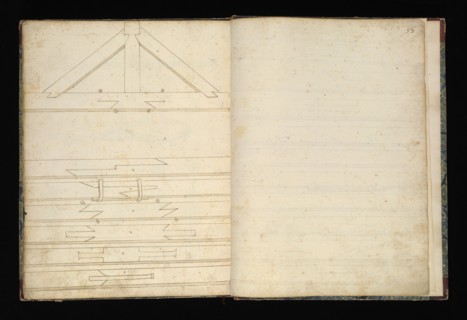 Edificij et machine, Martini, Francesco di Giorgio, 1439-1501, brown ink and wash, ca. 1475-ca. 1480