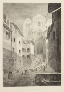 Vue générale de Notre Dame du Puy, Voyages pittoresques et romantiques dans l'ancienne France, Engelmann, G., Godefroy, 1788