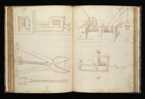 Edificij et machine, Martini, Francesco di Giorgio, 1439-1501, brown ink and wash, ca. 1475-ca. 1480