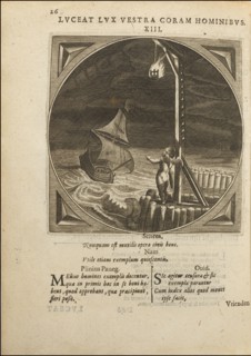 LVCEAT LVX VESRTA CORAM HOMINIBVS, Proteus, ofte, Minne-beelden verandert in sinne-beelden, Cats, Jacob, 1577-1660, Swelinck
