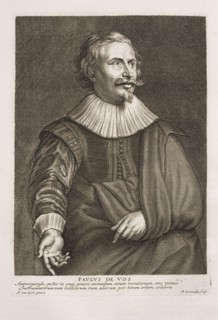Paulus de Vos Antverpiensis, pictor in omni genere animalium, Iconographie ou vies des hommes illustres du XVII. siecle écrites