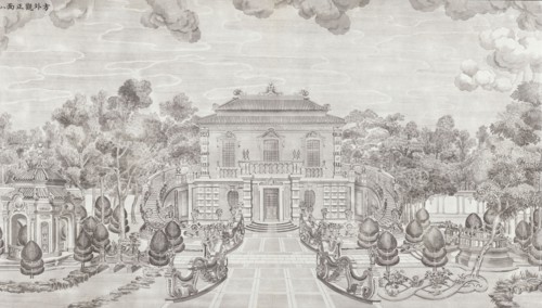 Yuan Ming Yuan, engraving, 1783-1786, The set of twenty views of the European Pavilions at the Garden of Perfect Clarity