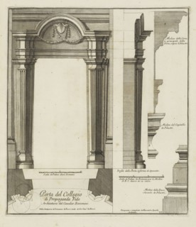Porta del Collegio di Propaganda Fide, Stvdio d'architettvra civile sopra gli ornamenti di porte e finestre tratti da alcune