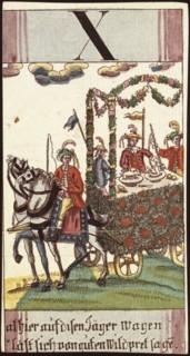 Alhier auf disen Jäger Wagen läst sich von güten Wildpret sagen, Baurn Hochzeit, Göbl, Andreas Benedictus, 1765-1792, Etching