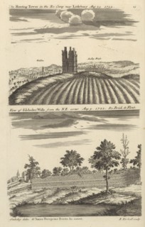 The Hunting Tower in the Ro. Camp near Littlebury Aug 21. 1722, View of Silchester Walls from the N.E. corner Aug. 5. 1722