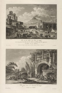 Vuë prise dans les Environs de Reggio, Vuë du Port de Reggio, Voyage pittoresque, ou, Description des royaumes de Naples