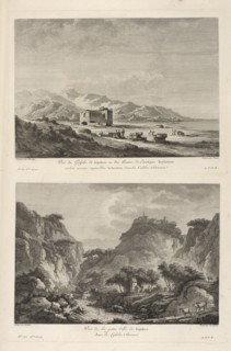 Vuë de Squillace, située près des Ruines de l'antique Scyllatium, Vuë de la Rochetta, Vuë de Squillace, située près des Ruines