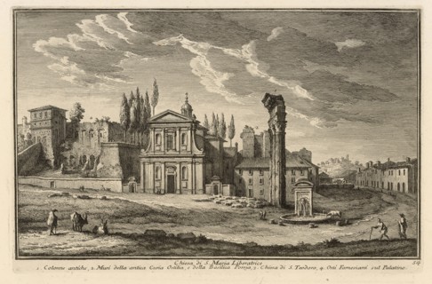 Chiesa di S. Maria Liberatrice, Delle magnificenze di Roma antica e moderna, Vasi, Giuseppe, 1710-1782, Engraving, 1747-1761