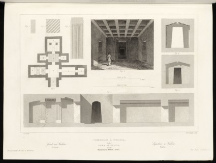 Italie, Tombeau à Vulcia, Italie, Monuments anciens et modernes: collection formant une histoire de l'architecture