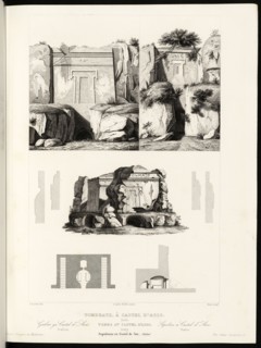 Italie, Tombeaux à Castel-D'Asso, Italie, Monuments anciens et modernes: collection formant une histoire de l'architecture