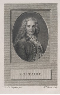 Voltaire, Oeuvres completes de Voltaire, Beisson, François-Joseph-Etienne, 1759-1820, Voltaire, 1694-1778, Engraving, 1785-1789