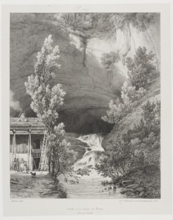 Grotte de la Source du Léson, Voyages pittoresques et romantiques dans l'ancienne France, Cailleux, Achille-Alexandre-Alphonse