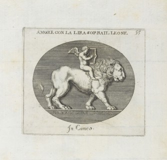 Amore Con La Lira Sorrail Leone: In Cameo, Le gemme antiche figurate, Agostini, Leonardo, 1593-ca. 1670, Bellori, Giovanni