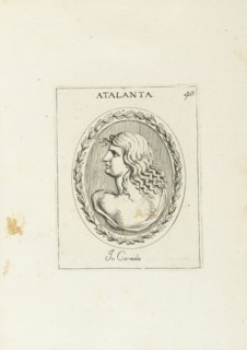 Atalanta: In Corniola, Le gemme antiche figurate, Agostini, Leonardo, 1593-ca. 1670, Bellori, Giovanni Pietro, 1615?-1696