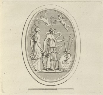 CXV. La Paix et L'Abondance. Agathe. Traité des Pierres Gravées, Bouchardon, Edme, 1698-1762, Mariette, Pierre Jean, 1694-1774