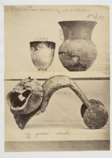 Metal objects from Priam's Treasure, Troy, Antiquités Troyennes: rapport sur les fouilles de Troie, Rangabé, Alexandre Rizos