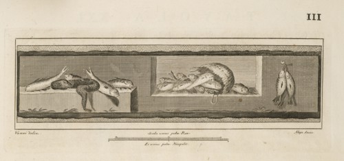 Tavola XXI, Delle antichità di Ercolano, Engraving, 1757-1792, Plate 21, located on page 111. Inscribed at lower left, Vanni