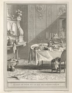 The City Rat and the Country Rat, Fables choisies, mises en vers, La Fontaine, Jean de, 1621-1695, Oudry, Jean-Baptiste, 1686