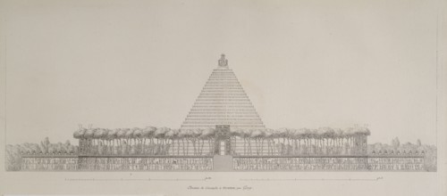 Elévation du Cénotaphe à Newton, par Gay, Projets d'architecture et autres productions de cet art: qui ont mérités les grands