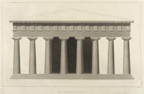 Elevation of the Temple, The Antiquities of Magna Graecia, Longman, Hurst, Orme, and Rees, Watts, Richard, Wilkins, William