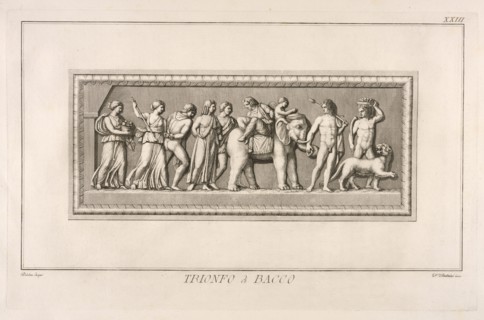 Trionfo di Bacco, Il museo Pio-Clementino, Visconti, Ennio Quirino, 1751-1818, Visconti, Giovanni Battista, d. 1722, Engraving