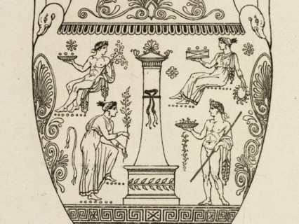 Plate 25. From a Vase in the British Museum, A collection of antique vases, altars, paterae, tripods, candelabra, sarcophagi