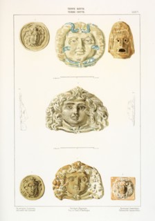 Terre Cotte, Antiquités du Bosphore Cimmérien conservé es au Musée impérial de l'Ermitage, Lithography, 1854, Chromolithograph