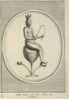 Isis Seated on a Lotus Flower, Ceremonies et coutumes religieuses de tous les peuples du monde, Picart, Bernard, 1673-1733