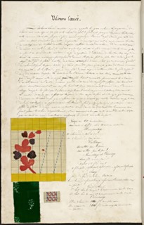 French textile manuscript, ca. 1820, This manuscript, an instruction manual for a school associated with a manufactory