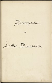 French textile manuscript, ca. 1820, This manuscript, an instruction manual for a school associated with a manufactory