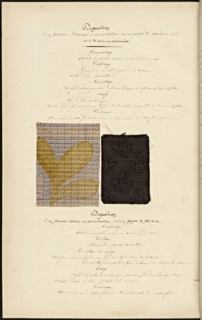 French textile manuscript, ca. 1820, This manuscript, an instruction manual for a school associated with a manufactory