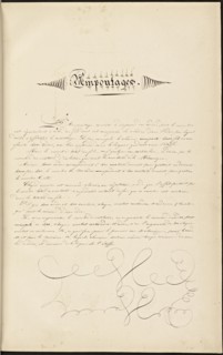 French textile manuscript, ca. 1820, ca. 1820, an instruction manual for a school associated with a manufactory