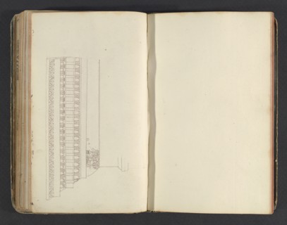 Sketchbook, Percier, Charles, 1764-1838, pencil, ink, wash, 1790, The sketchbook, attributed to the architect Charles Percier