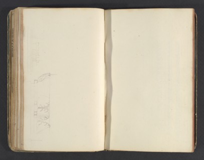 Sketchbook, Percier, Charles, 1764-1838, pencil, ink, wash, 1790, The sketchbook, attributed to the architect Charles Percier